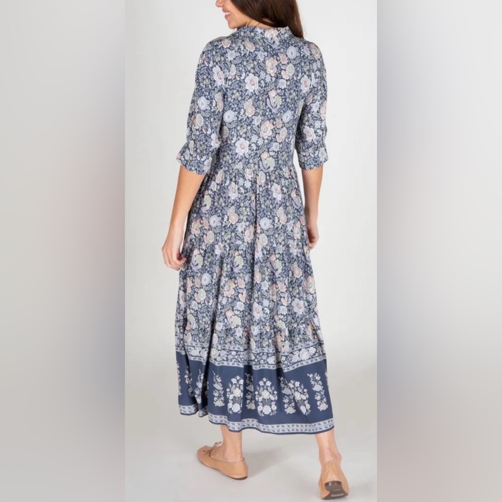 NATURAL LIFE Blue Floral Maxi Dress - Picture 3 of 11
